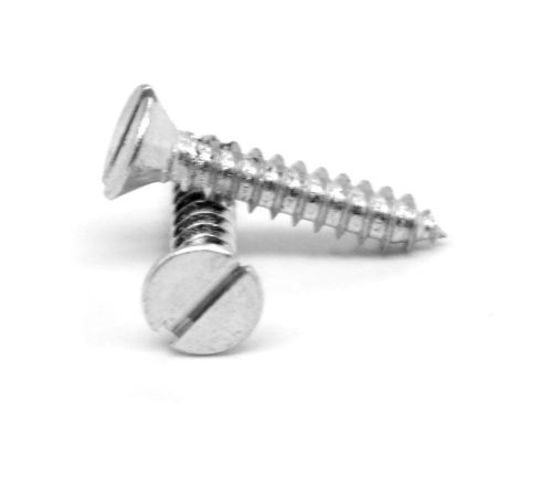 #10-12 x 1&#034; Coarse Sheet Metal Screw Slot Flat Hd Type A Zinc Plated Pk 3000