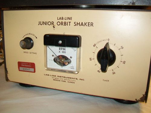 LAB-LINE  JUNIOR ORBIT SHAKER MODEL 3520 W/ DOZEN FLASK CLAMPS