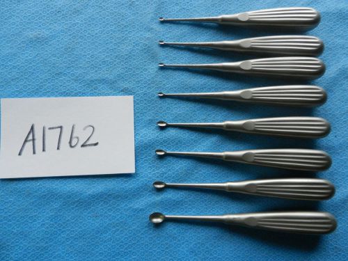 Aesculap Orthopedic Neuro Volkmann Curettes 170mm  Lot of 8