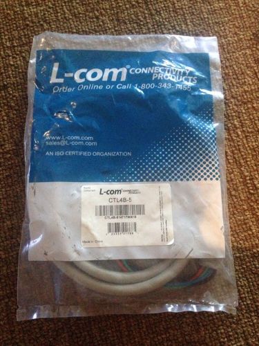 Deluxe rgb multi-coaxial cable bnc male / male, 5.0 ft - ctl4b-5  - l-com for sale