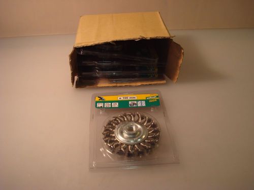 Wolfcraft inox wire brush 100mm M14 x5