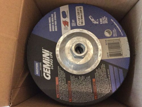 Norton Gemini Grinding Wheel 7&#034; X 1/4&#034; X 5/8-11 Hub