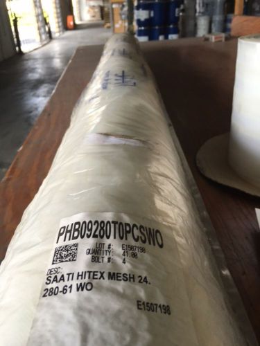 Saati Hitech silk screen printing mesh 24 .280  61&#034; width  38yd roll