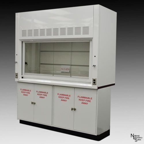 6&#039; Chemical Laboratory Fume Hood w/ Flammable Cabinets  &amp; Epoxy Top (NLS-606)