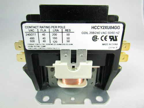 CONTACTOR 40 AMP 2 POLE COIL 208/240 VAC 50/60Hz-A/C &amp; REFRIGERATION EQUIPMENTS