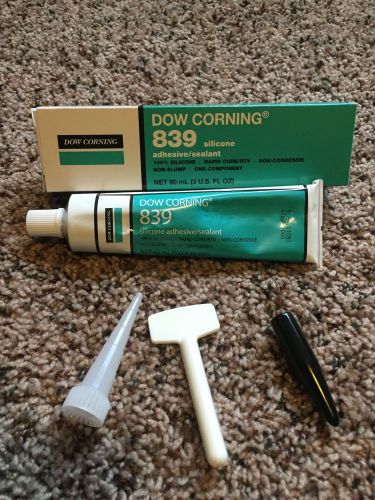 3 Oz Dow Corning 839 100% Silicone Adhesive Sealant Tube Rapid Cure RTV New