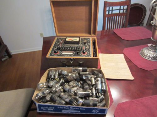 VINTAGE 1960&#039;S SUPERIOR INSTRUMENTS CO. TUBE TESTER &amp; HUGE LOT OF TUBES NR! #2