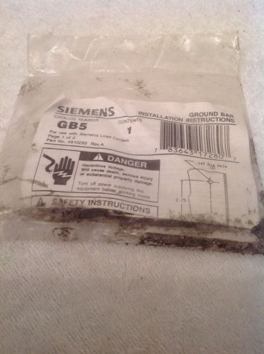 GB5 SIEMENS GROUND BAR, NEW