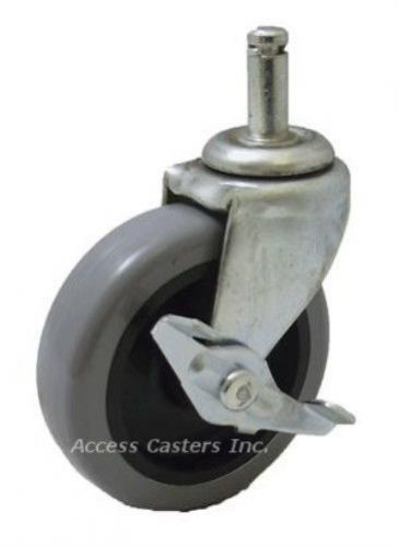 2srcusb-211 2&#034; swivel caster, brake, polyurethane, 7/16 x 1-7/16 grip ring stem for sale