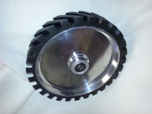 14&#034; Serrated Contact Wheel for 2x72 Belt Sander Grinder