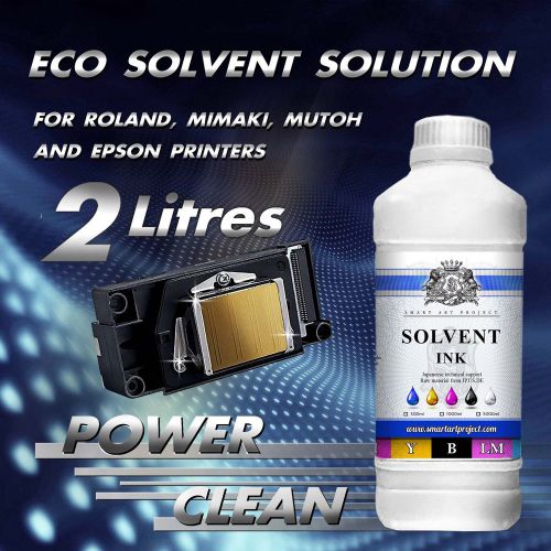 2 Liters of SOLVENT Printers Head Cleaner Epson base for Roland, Mimaki, Mutoh