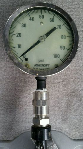 ASHCROFT  Gauge,Pressure,0 to 100