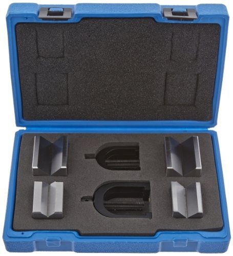 Fowler 52-475-500 Hardened Steel X-Blox V-Block Set, 1.5&#034;L x 1.25&#034;W x 1.25&#034;H