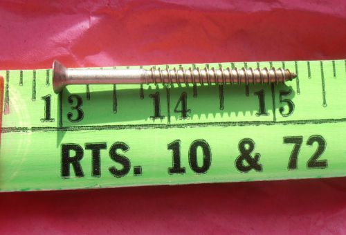 50 stainless steel philips flat head wood screws # 6 or # 5  2 1/4&#034; long for sale