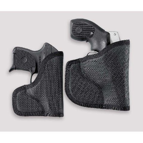 Desantis N38BJG5Z0 The Nemesis Pocket Holster Black Ambidex Fits Keltec P32 Red