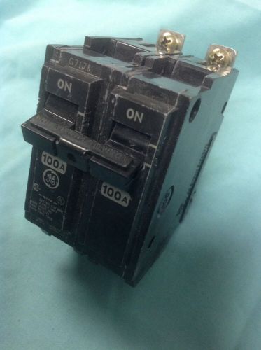 GE , 2 pole 100 A  General Electric Circuit  Breaker ,  THQB-2100