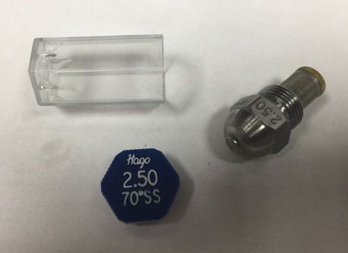 HAGO 2.50 GPH 70° SS SEMI SOLID NOZZLE (25070SS, 23050, 030G2254)