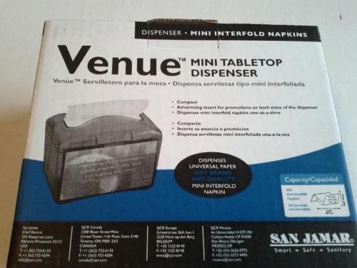 Venue Mini Counter/Table Top Napkin Dispenser San Jamar NEW