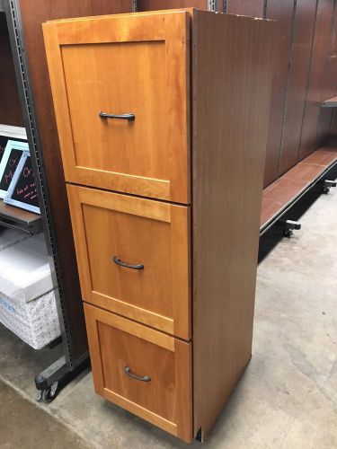 3 Drawer  wood filing cabinet