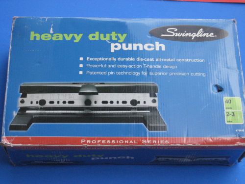 Swingline model 440 heavy duty industrial 3-hole punch (#74440) for sale