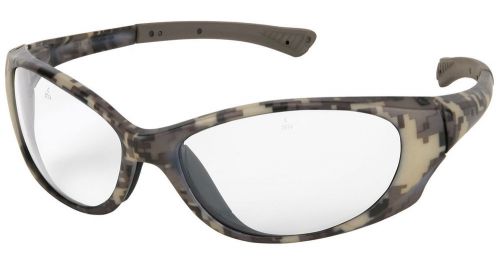 $10.99 plasma safety glasses by crews camo frame/clear lens  free shipping for sale