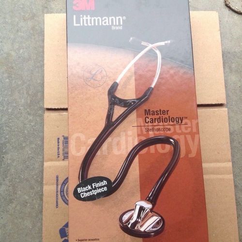 3M LITTMANN MASTER CARDIOLOGY STETHOSCOPE BLACK EDITION 27&#034; #2161