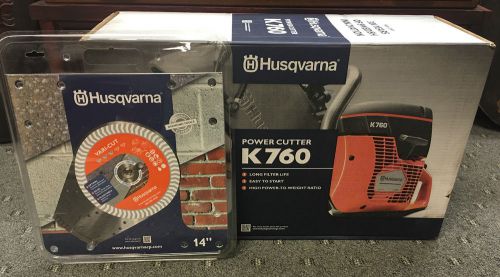 BRAND NEW Husqvarna K760 14&#034; Concrete Cutoff Saw w/EH5 Diamond Blade **