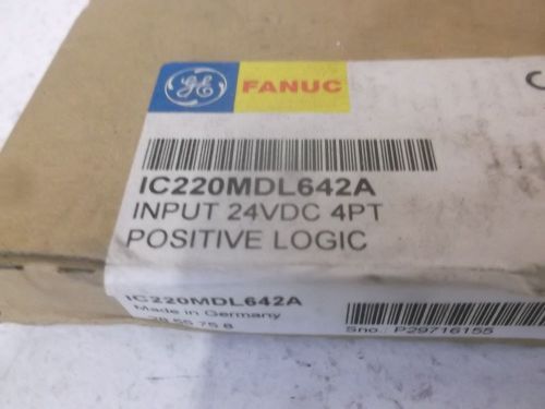 FANUC IC220MDL642A INPUT MODULE 24VDC 4PT POSITIVE LOGIC *NEW IN A BOX*