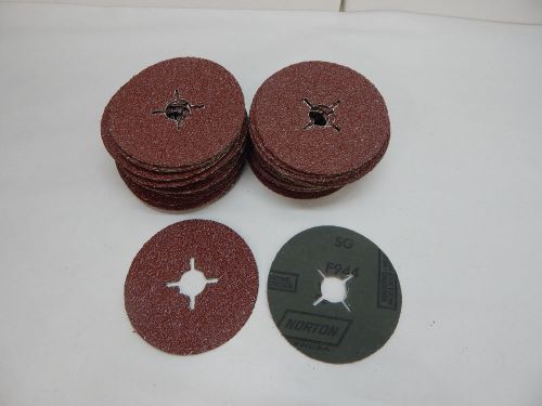 Lot of 44 Sanding Disc 4-1/2&#034; Norton 24 Grit Grinding pads