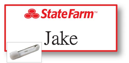 1 name badge halloween costume jake from state farm pin free shipping for sale