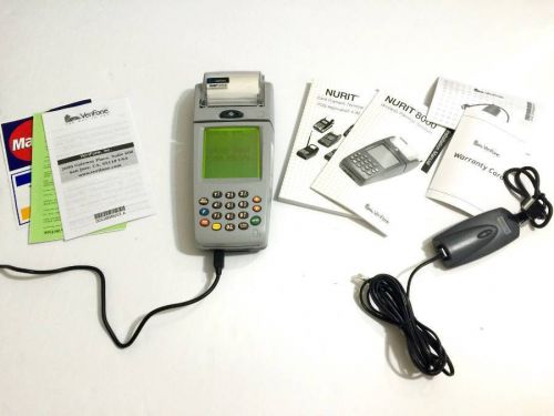 VeriFone Nurit 8000S Wireless Handheld Credit Card Terminal