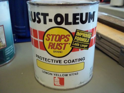 10 GALLONS RUSTOLEUM PAINT LONG LASTING PROTECTIVE ENAMEL  LEMON YELLOW V7743