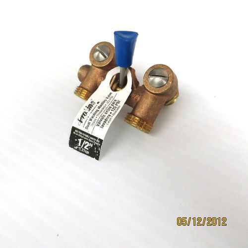 Washing Machine Valve, Dual, 1/2 In Pro-Line