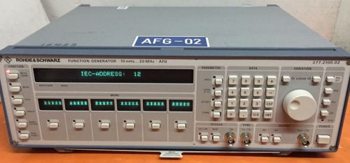 ROHDE &amp; SCHWARZ FUNCTION GENERATOR 10MHZ...20MHZ AFG 377.2100.02