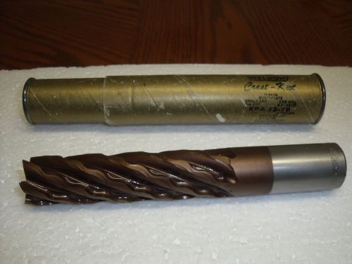 1&#034; x 1&#034; x 6&#034; x 8-1/2&#034; weldon cobalt crest kut 6 flute rougher end mill ticn for sale