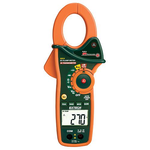 Extech ex810 clamp dmm  infrared thermometer 1000 amp ac, 4000 count for sale