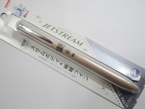 UNI-BALL Jetstream MSXE3-601 3 in 1 0.5mm ball pen + 1 bk refill, Silly Gold