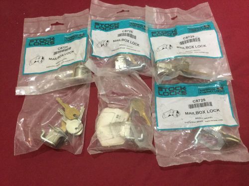 National Mailbox Locks, 8725, 8717 &amp; Other, w/ keys Set of 6 - Locksmith