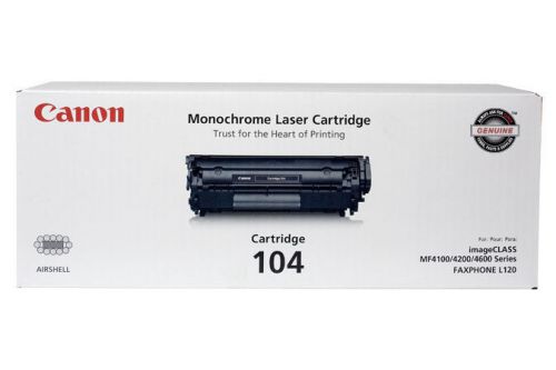 New OEM Genuine Canon 0263B001 AA Canon 104 Black Toner Cartridge