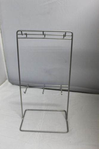 Gray Wire Countertop Display Rack 4.5&#034;L X 6.5&#034;W X 12&#034;H (6 Peg Hooks)