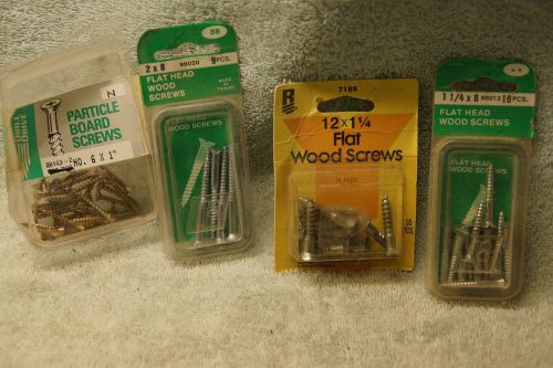 Made-Up Package Of Various Wood Screws &amp; Particle Board Screws By Various