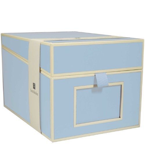 Semikolon by Pierre Belvedere Semikolon CD/DVD/Photo Storage Box, Ciel Sky Blue