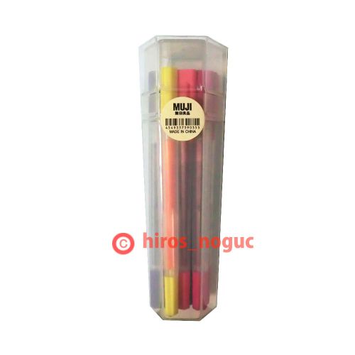 MoMa MUJI HEXAGONAL Water Based Ink Felt Tip Pen Pack 10 Colors