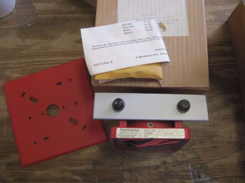 Pyrotronics cds-24 6&#034; bell w/chime and wall plate fire alarm device 24vdc nib js for sale