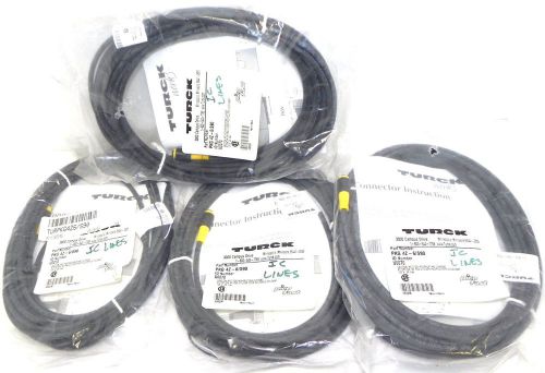 LOT OF 4 NIB TURCK PKG 4Z-6/S90 PICOFAST MOLDED CORDSET ID NUMBER: U0070