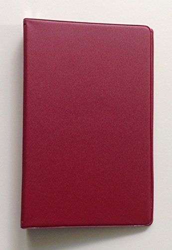 Mead 46001 Small 6-Ring Red Vinyl Loose-Leaf Memo Notebook with 6-3/4 x