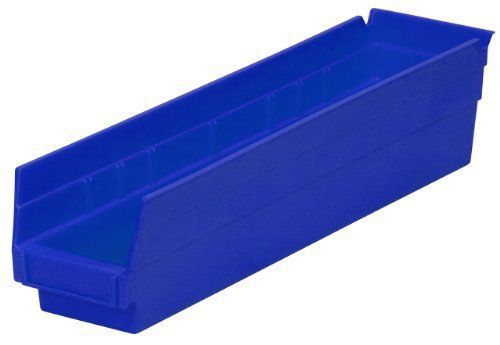 Shelf Bin, 17 7/8&#034;L x 4&#034;H x 4 1/8&#034;W, Blue