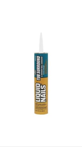 Liquid Nails Tub Surround and Shower Wall Adhesive Caulk 10 Oz