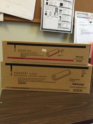 XEROX PHASER 7700 MAGENTA AND BLACK 01694500;01694700 BRAND NEW IN BOX