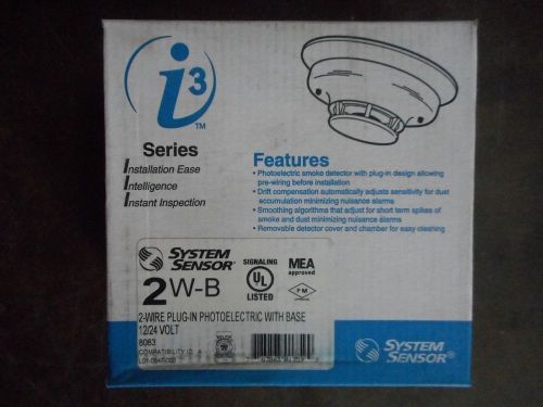 Sensor system 2w-b photoelectric smoke detector 2 wire plug in 12/24 volt for sale